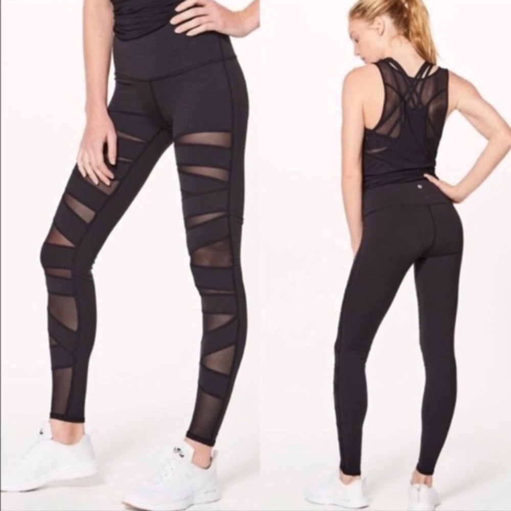 LULULEMON High Times Mesh Leggings Size 6